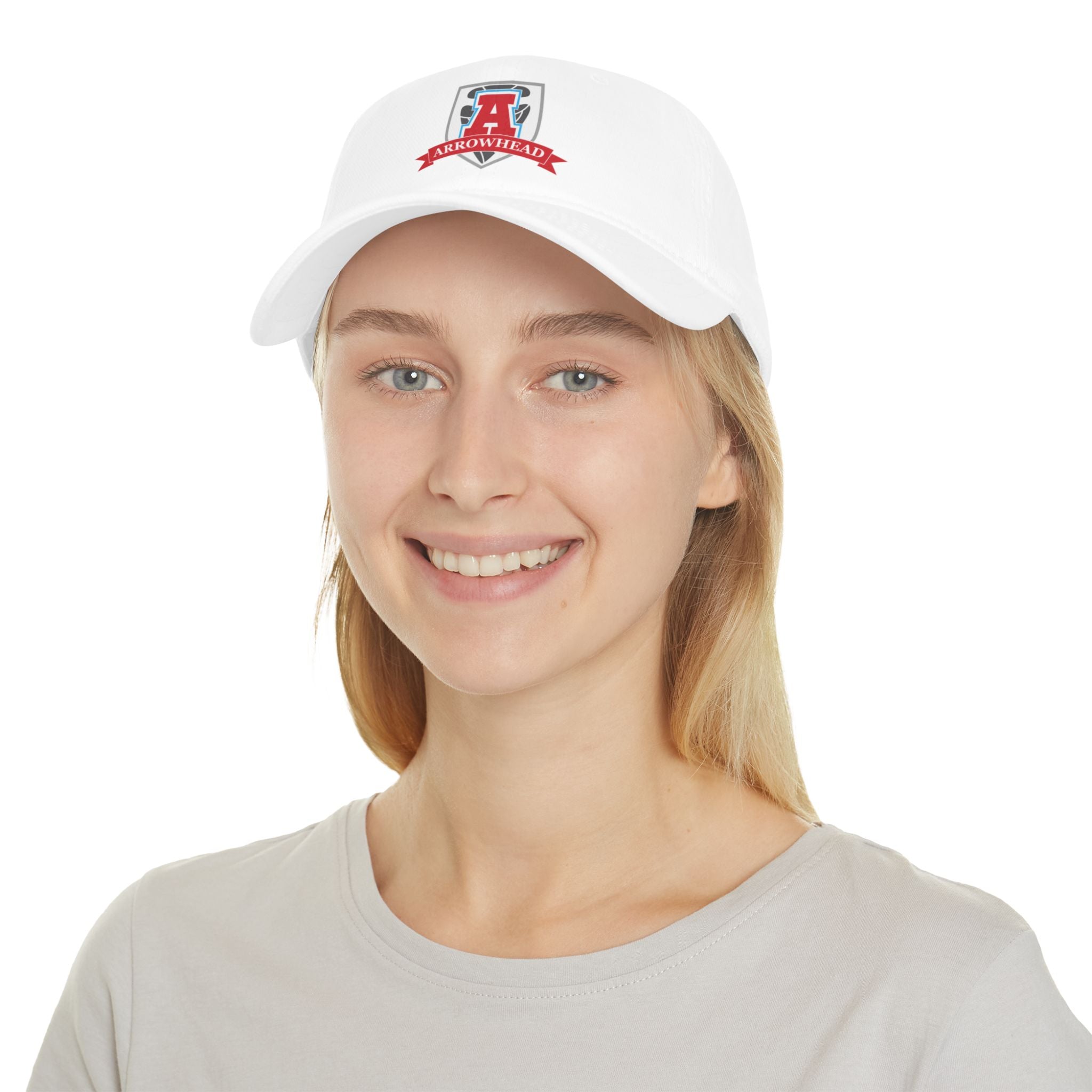 Arrowhead Shield Baseball Cap — Red A Logo Low Profile Hat