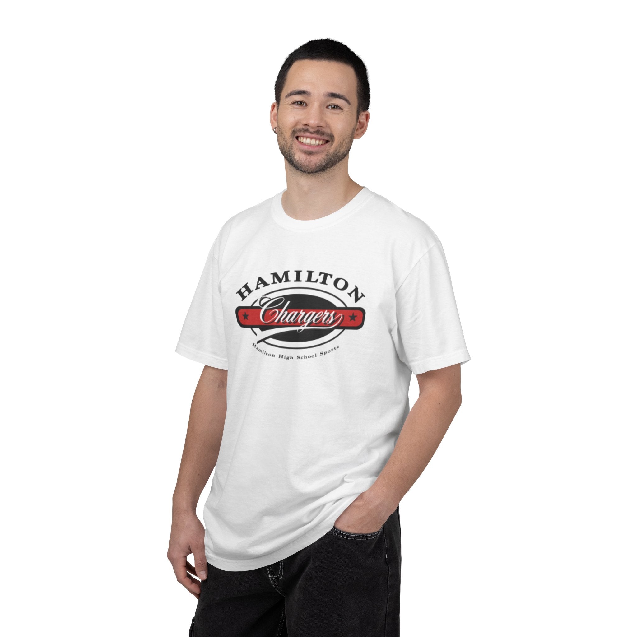 Hamilton Chargers T‑Shirt — Retro High School Logo Tee