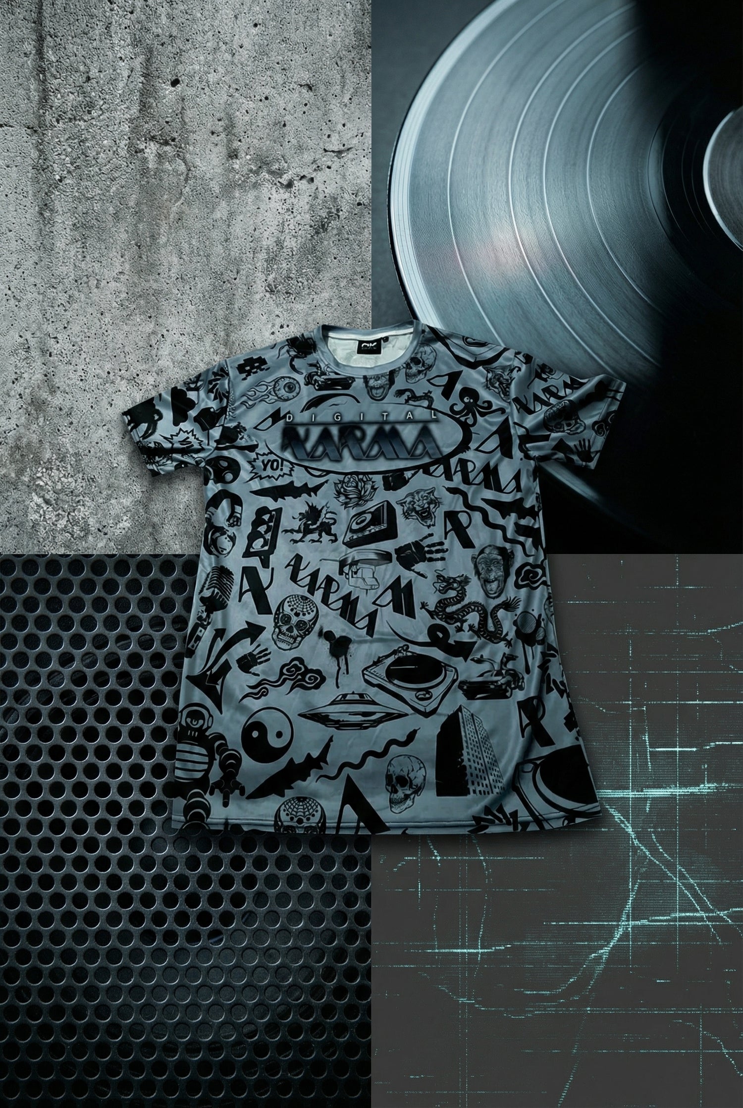 All Over Blue Shirt