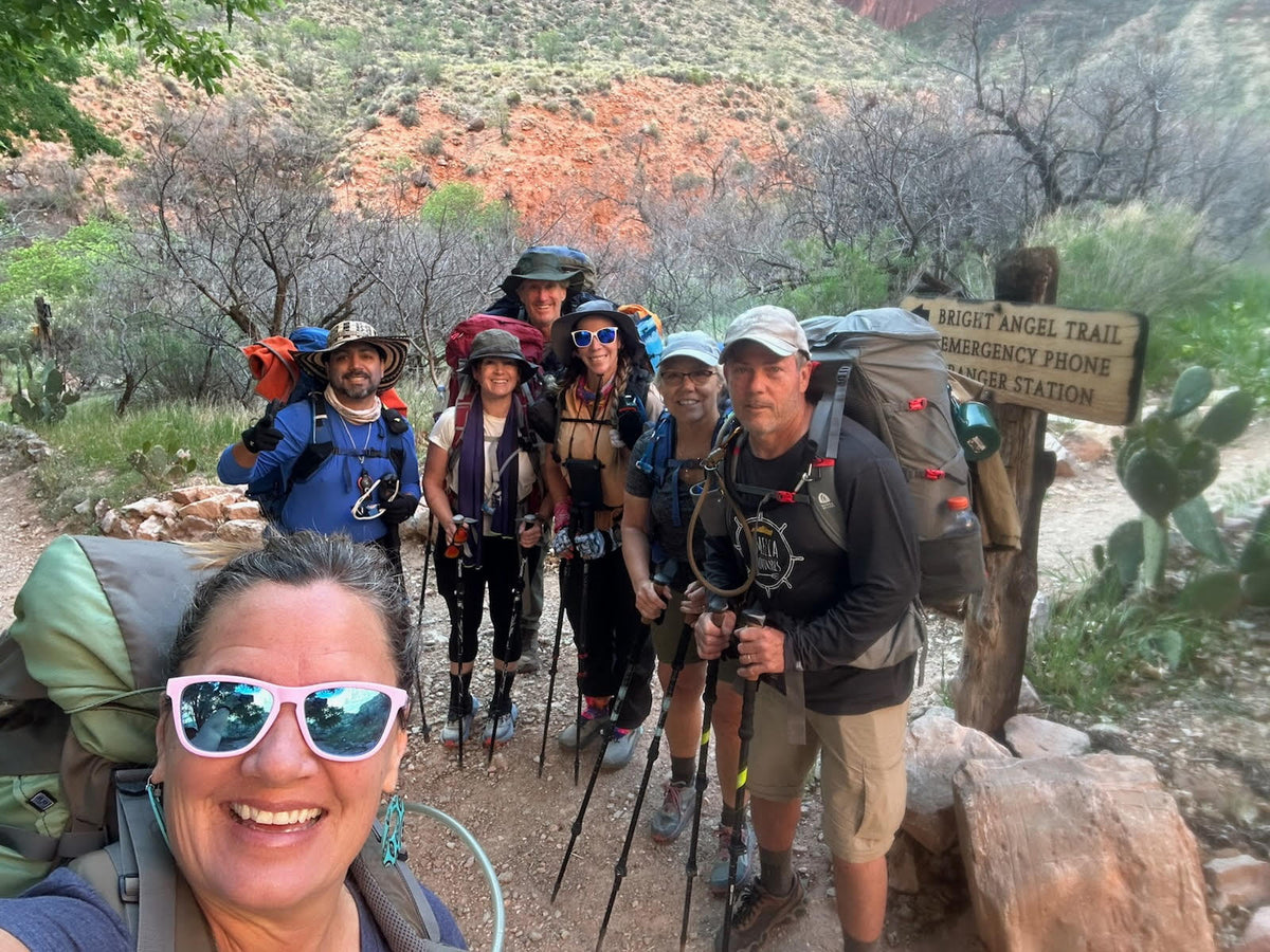 Fun cousin Ann hiking
