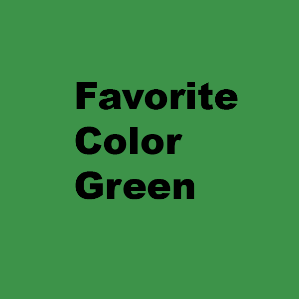 My favorite color