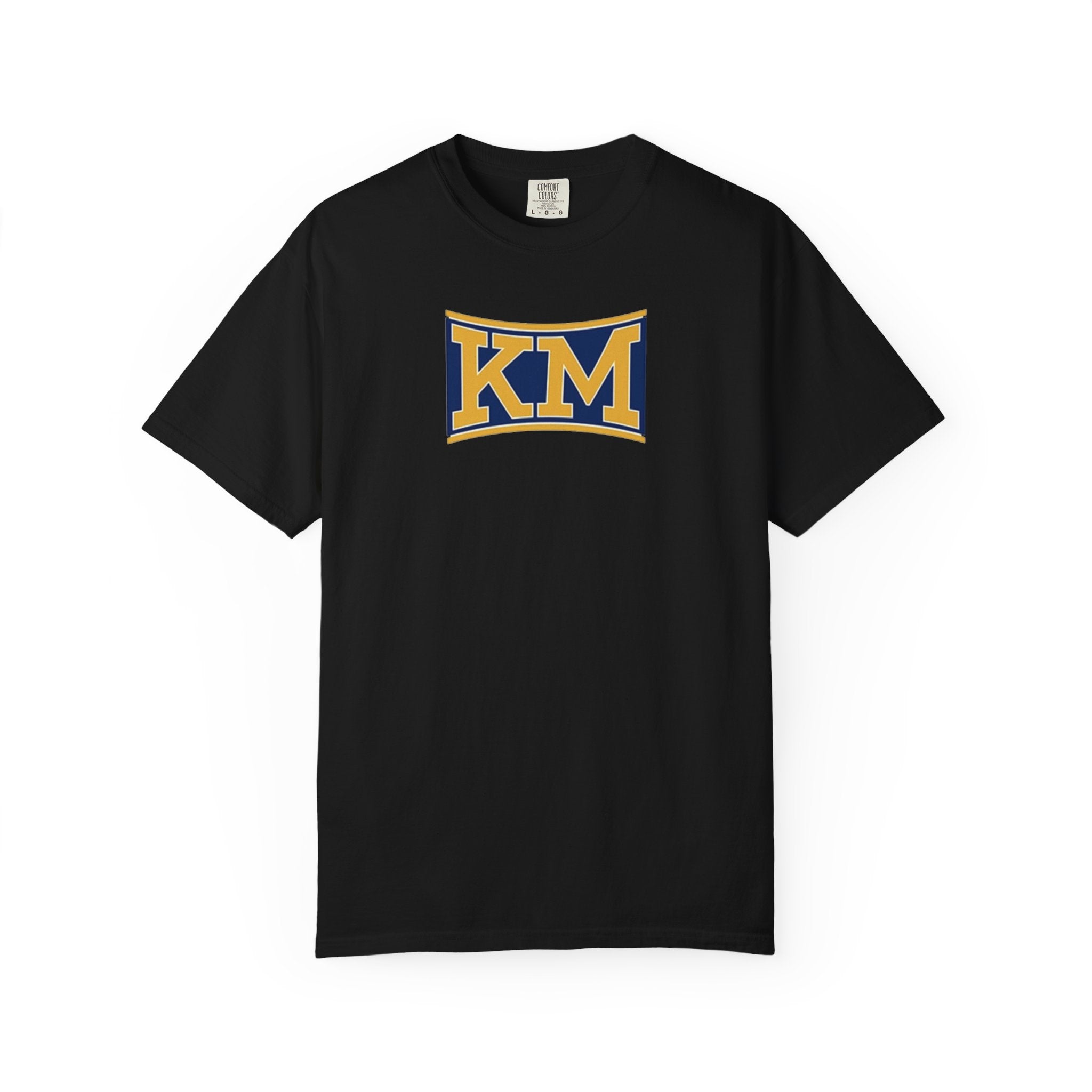 KM Retro Collegiate T-Shirt — Vintage Logo Graphic Tee