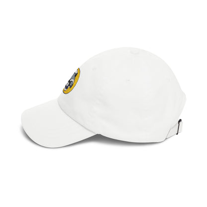 Raccoon Patch Dad Cap — Retro Embroidered Casual Baseball Hat