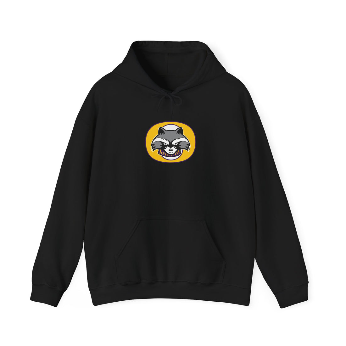 Raccoon Mascot Hoodie — Cute Retro Animal Logo Pullover