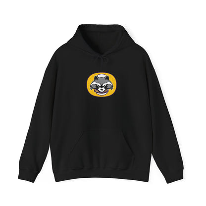 Raccoon Mascot Hoodie — Cute Retro Animal Logo Pullover