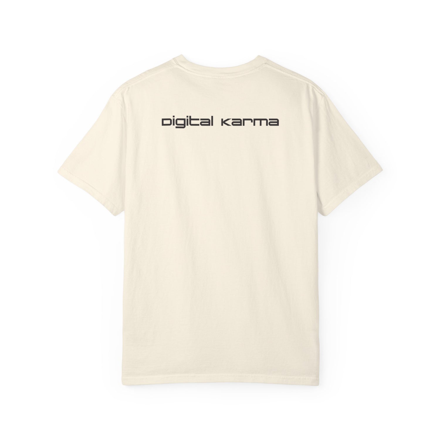Digital Karma Abstract Elephant T‑Shirt — Watercolor Wildlife Graphic Tee