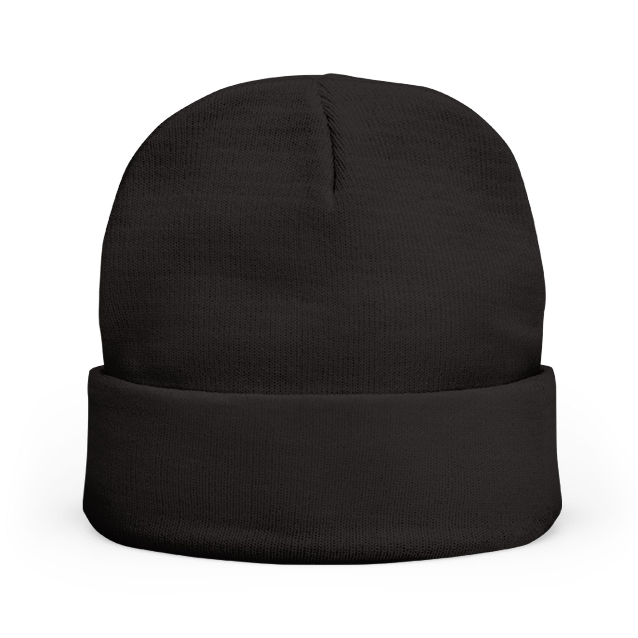 Embroidered Raccoon Patch Knit Beanie