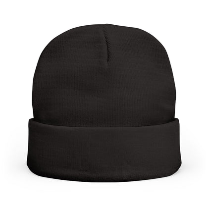 Embroidered Raccoon Patch Knit Beanie