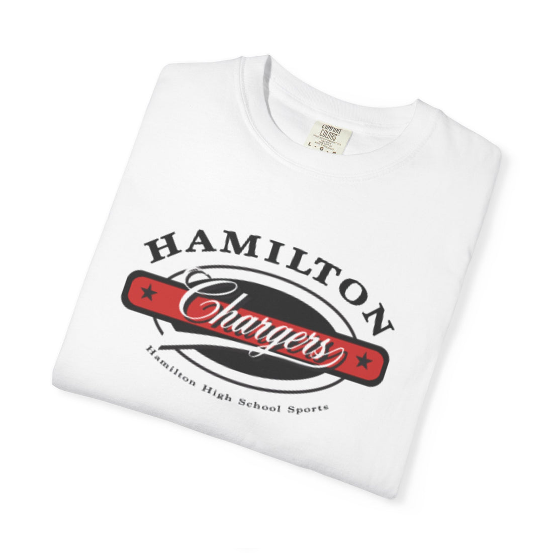 Hamilton Chargers T‑Shirt — Retro High School Logo Tee