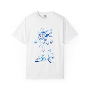 Robot Sketch T-Shirt — "digital karma" Tech Art Tee