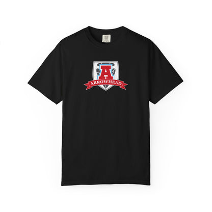 Arrowhead Shield T-Shirt — Retro Athletic Logo Tee