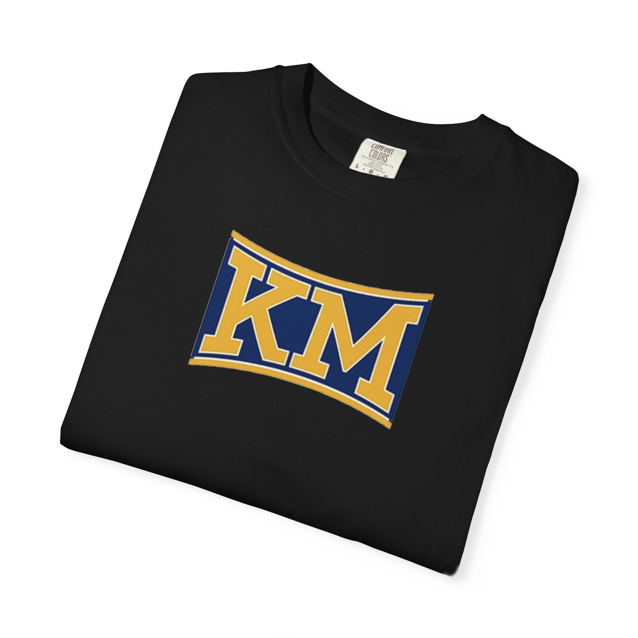 KM Retro Collegiate T-Shirt — Vintage Logo Graphic Tee