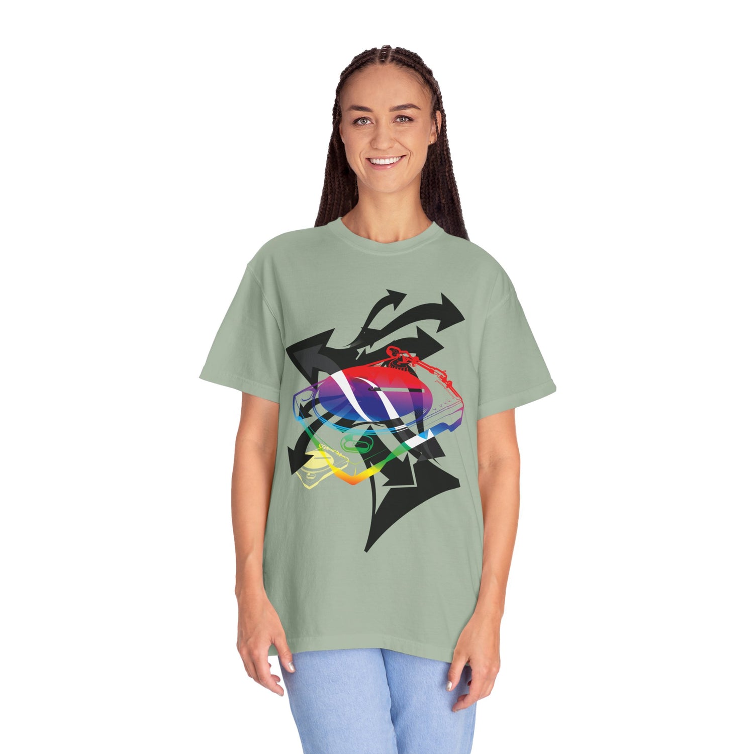Abstract Rainbow Lips T-Shirt