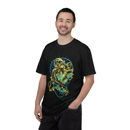 Sunburst Skull T‑Shirt — Graphic Day of the Dead Skull Tee