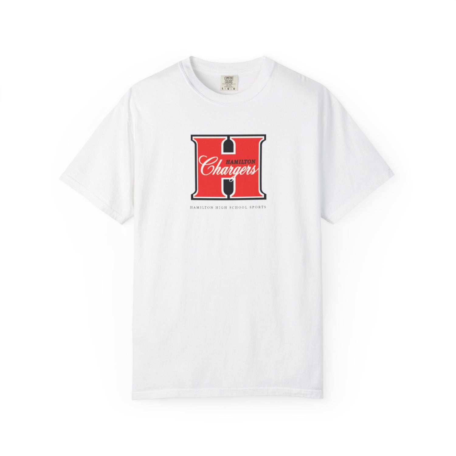 Chargers H Letter Graphic T-Shirt — Retro Varsity School Logo Tee