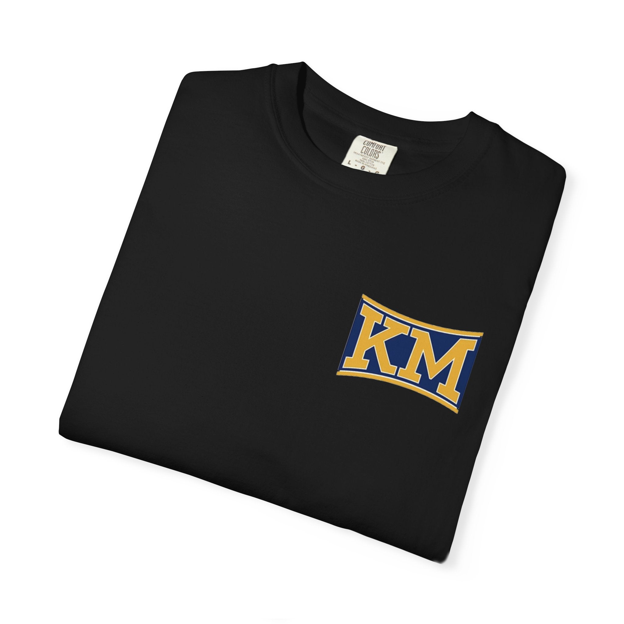 KM Crest Tee — Vintage-Inspired Chest Logo T-Shirt