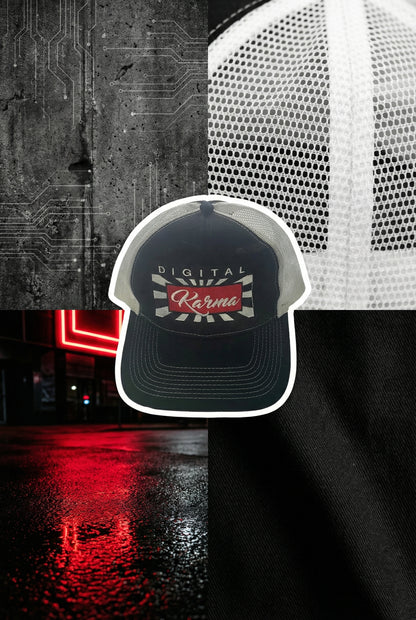 Big Digital Karma Black and White Hat