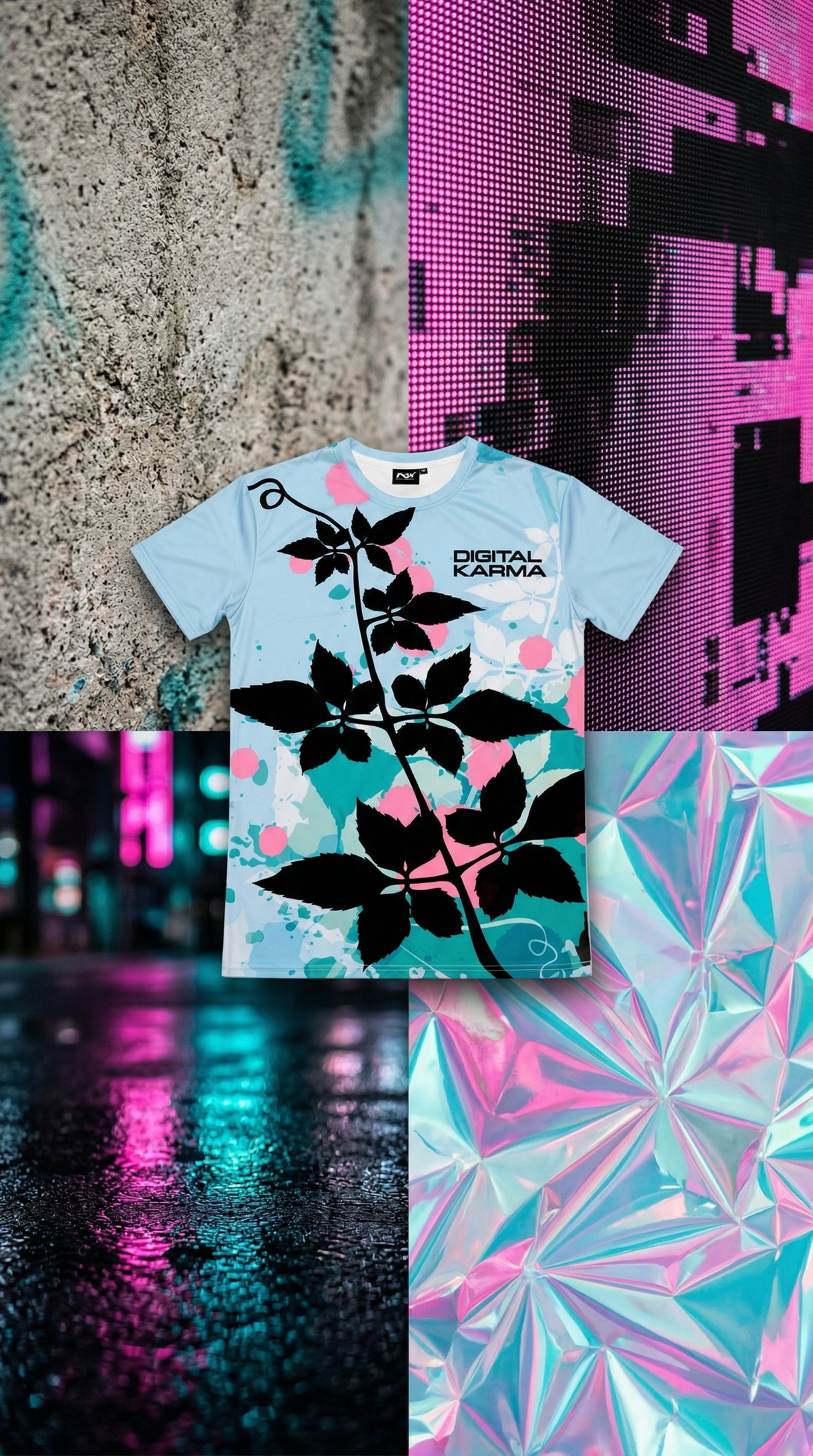 Large Black Leaves Shirt