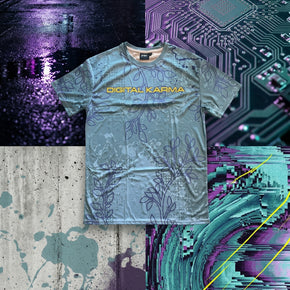 Light blue leaf shirt