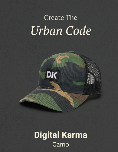 Camo Digital Karma White logo hat