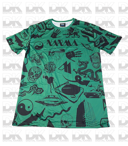 All Over Front Green Shirt