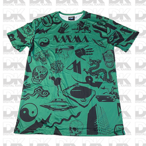 All Over Front Green Shirt