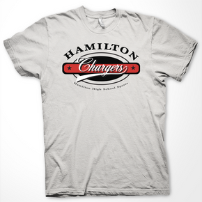 Short Sleeve White Hamilton High School Tshirt 20